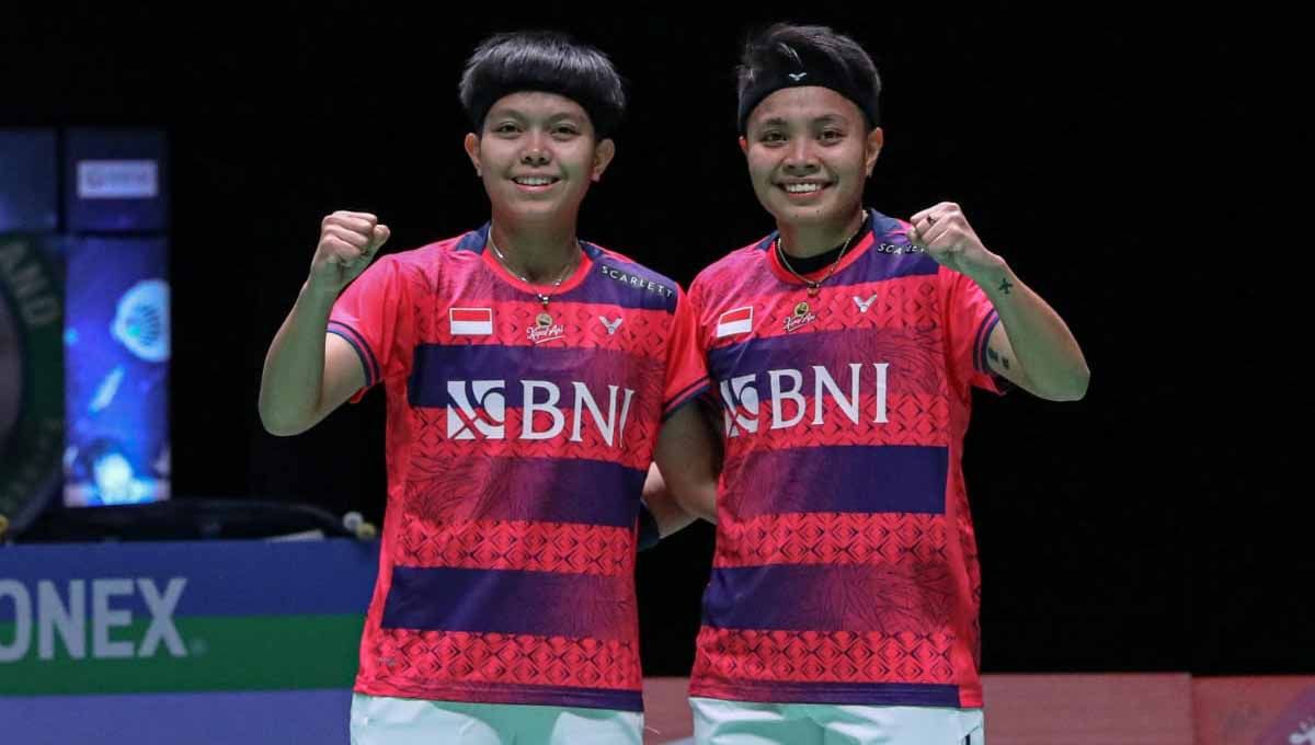 Pesan menyentuh Siti Fadia untuk Apriyani Rahayu yang terpapar cedera, hingga harus mundur dari semifinal Swiss Open 2023, Sabtu (25/03/23) malam. (Foto: PBSI) Copyright: © PBSI