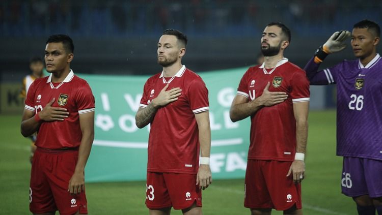 Pertandingan FIFA Matchday antara Timnas Indonesia vs Burundi di Stadion Patriot Candranhaga, Bekasi, Sabtu (25/03/23). Foto: Herry Ibrahim/Indosport Copyright: © Herry Ibrahim/INDOSPORT