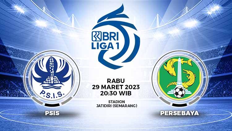 Prediksi pertandingan antara PSIS Semarang vs Persebaya Surabaya (RBI Liga 1). Copyright: © Grafis: Yuhariyanto/INDOSPORT