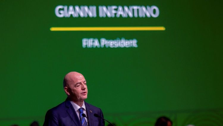 Presiden FIFA, Gianni Infantino. Foto: REUTERS/Jean Bizimana. Copyright: © REUTERS/Jean Bizimana