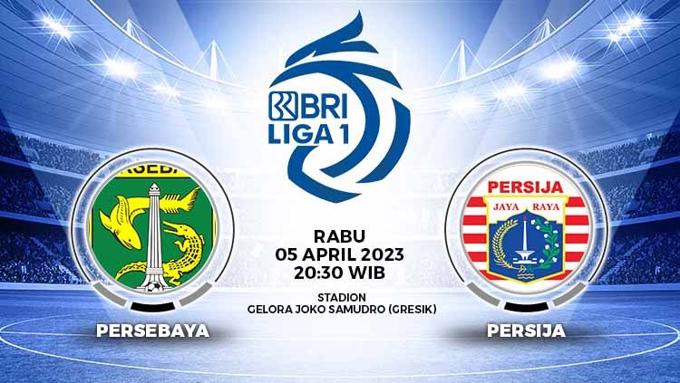 Pertandingan antara Persebaya Surabaya vs Persija Jakarta (RBI Liga 1). Copyright: © Grafis: Yuhariyanto/INDOSPORT