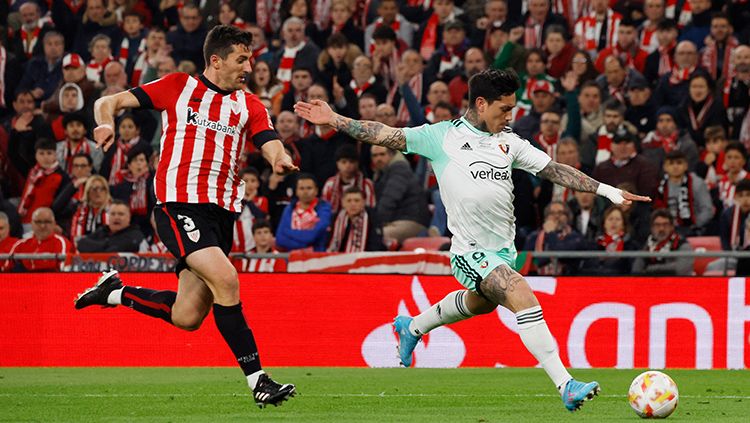 Athletic Bilbao vs Osasuna di Semifinal Copa del Rey. Copyright: © REUTERS/Vincent West