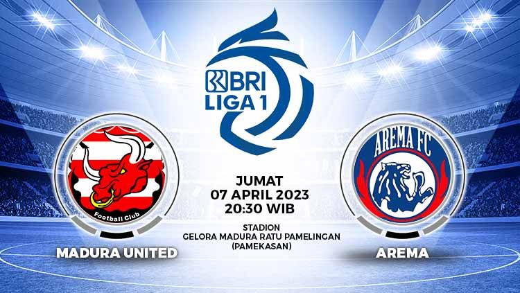 Prediksi pertandingan antara Madura United vs Arema FC (RBI Liga 1). Copyright: © Grafis: Yuhariyanto/INDOSPORT