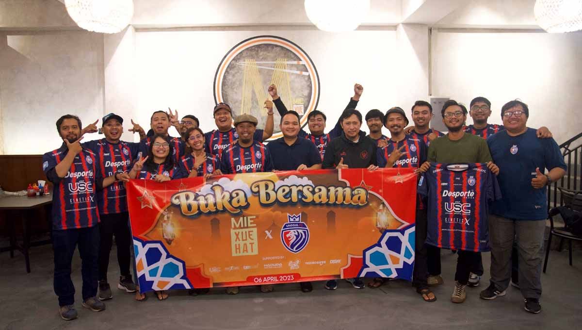 Gelaran buka bersama media yang digelar Unggul FC. (Foto: MO Unggul FC) Copyright: © MO Unggul FC