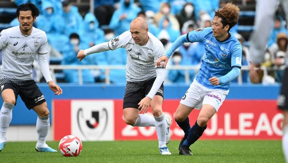 Eks Barcelona, Andres Iniesta diprediksi akan tampil maksimal dalam laga Kashima Antlers vs Vissel Kobe di J1 League. Copyright: © J1 League