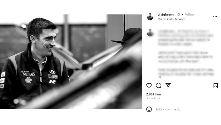 Pembalap asal Irlandia Craig Breen tewas akibat kecelakaan saat menjalani race uji coba di Kroasia, Kamis (13/04/23). Copyright: © instagram.com/craigbreen