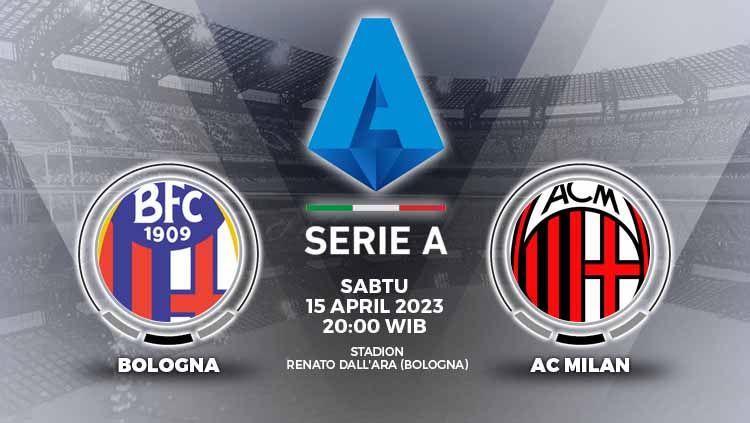 Prediksi pertandingan antara Bologna vs  AC Milan (Liga Italia). Copyright: © Grafis: Yuhariyanto/INDOSPORT