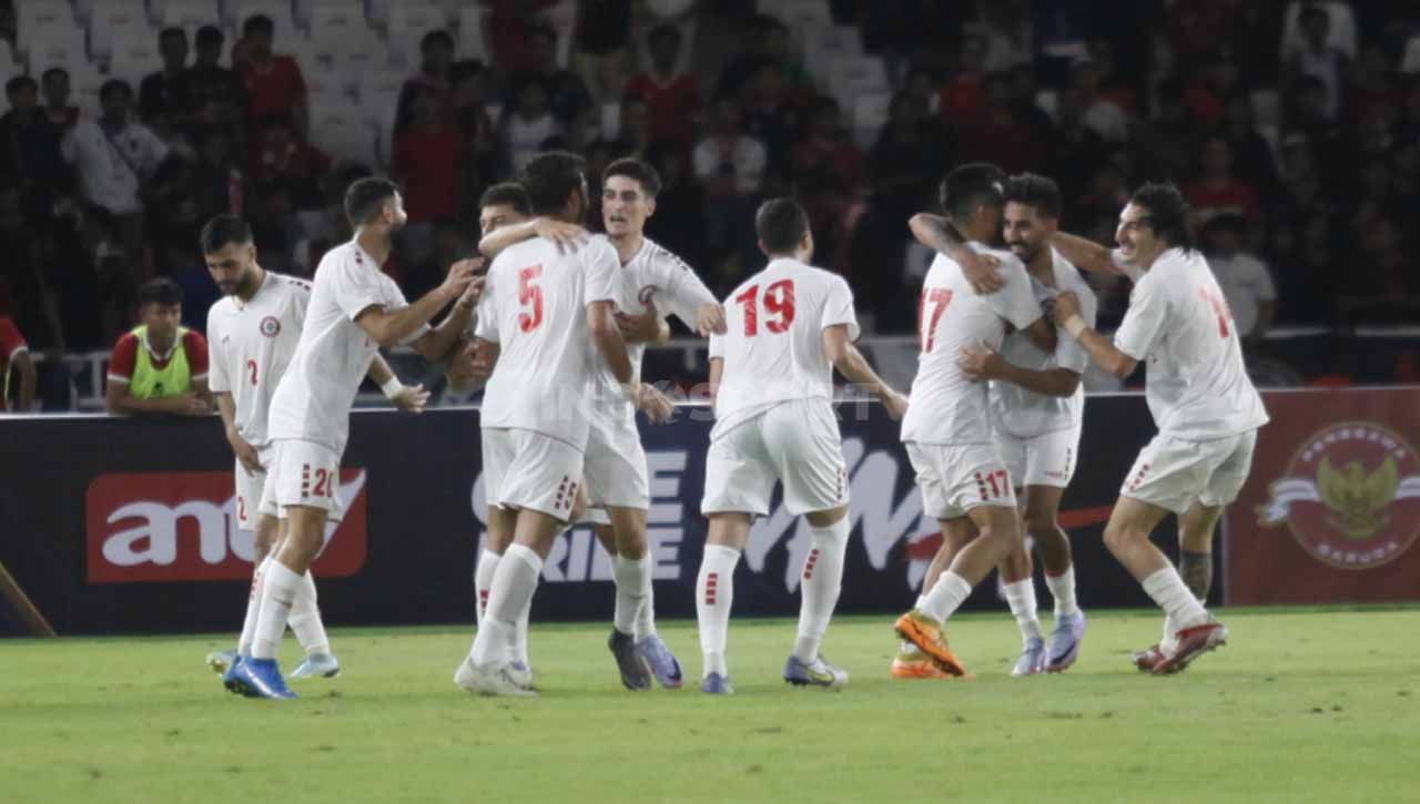 Laga Timnas Indonesia U-22 vs Lebanon dalam Laga Uji Coba, Jumat (14/05/23). Copyright: © Herry Ibrahim/INDOSPORT
