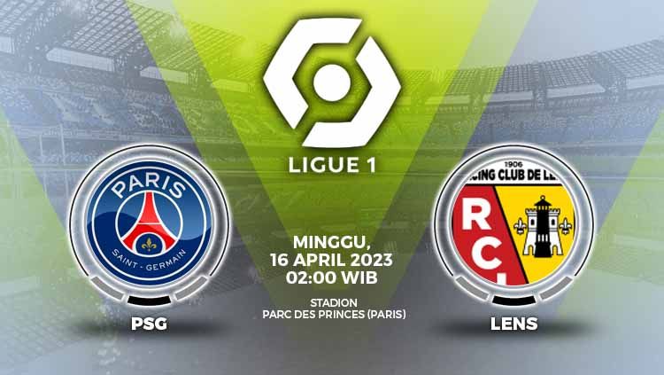 Prediksi Paris Saint-Germain vs RC Lens di pekan ke-31 Liga Prancis (League 1) 2022-2023, Minggu (16/04/23) dini hari, bakal menjadi laga penentu kedua tim. Copyright: &copy; Grafis: Yuhariyanto/INDOSPORT