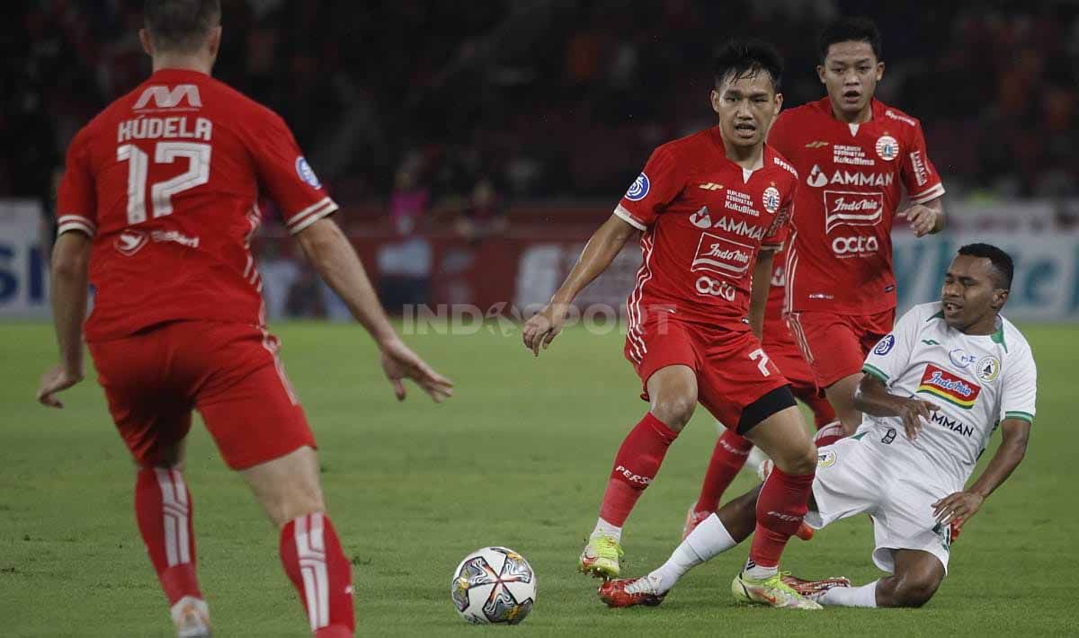Laga Liga 1 antara Persija Jakarta vs PSS Sleman di Stadion Utama Gelora Bung Karno (Jakarta), Sabtu (15/04/23). Copyright: © Herry Ibrahim/INDOSPORT