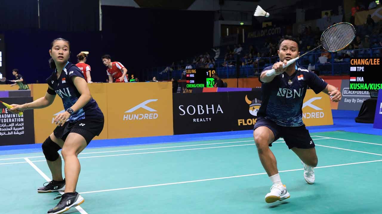 Rehan Naufal Kusharjanto/Lisa Ayu Kusumawati disorot media di Malaysia dan penampilan mereka di SEA Games layak disebut titisan Tontowi Ahmad/Liliyana Natsir. (Foto: PBSI) Copyright: © PBSI