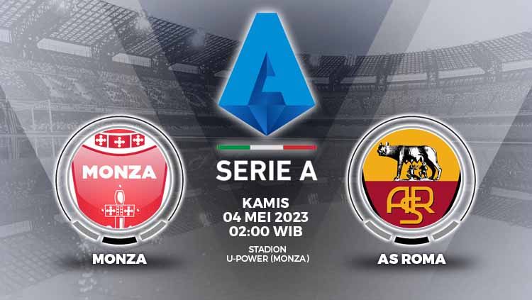 Prediksi pertandingan antara Monza vs AS Roma (Liga Italia). Copyright: © Grafis: Yuhariyanto/INDOSPORT