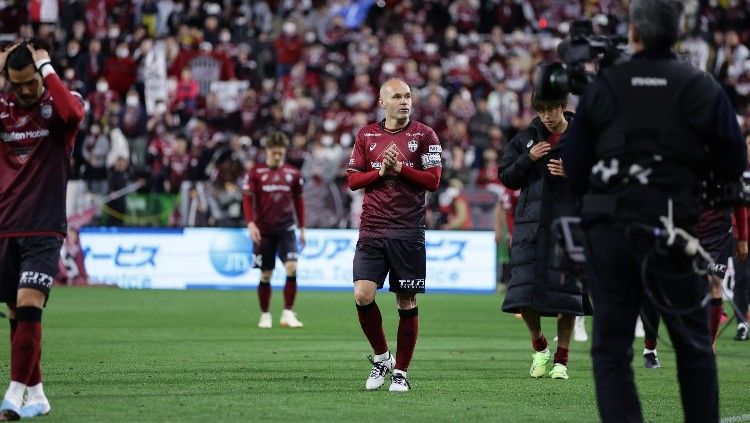 Andres Iniesta jarang dimainkan oleh Vissel Kobe pada Liga Jepang (J1 League) musim 2023. Copyright: © Dok. J1 League