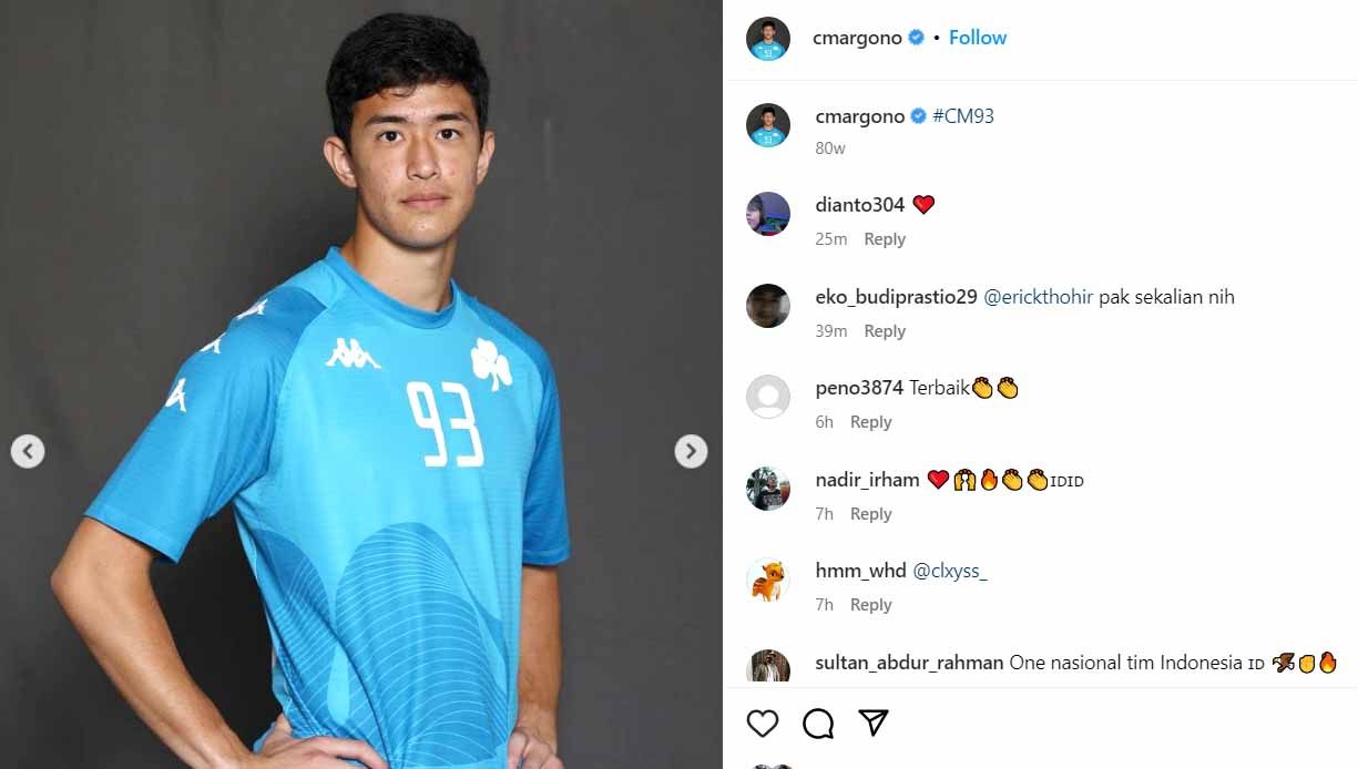 Cyrus Margono, pemain sepak bola profesional keturunan Indonesia-Iran, bermain sebagai penjaga gawang di klub Yunani. (Foto: Instagram@cmargono) Copyright: © Instagram@cmargono