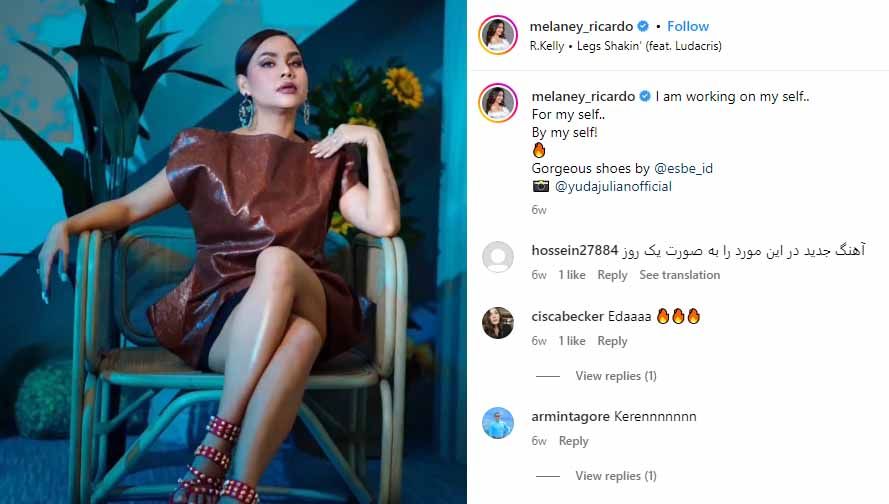 Artis Indonesia, Melaney Ricardo, mulai rutin berolahraga setelah pulih dari operasi angkat rahim yang dijalaninya tiga bulan lalu. (Foto: Instagram@melaney_ricardo) Copyright: © Instagram@melaney_ricardo