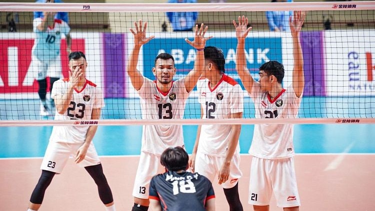link live streaming laga Indonesia vs Kazakhstan di AVC Challenge Cup 2023. Copyright: © NOC Indonesia