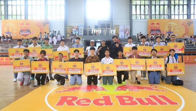 Redbull Basketball Championships 2023 regional Banten dihelat mulai hari ini, Sabtu (06/05/23), di GOR Dimyati, Tangerang, Banten. Copyright: © Redbull Indonesia