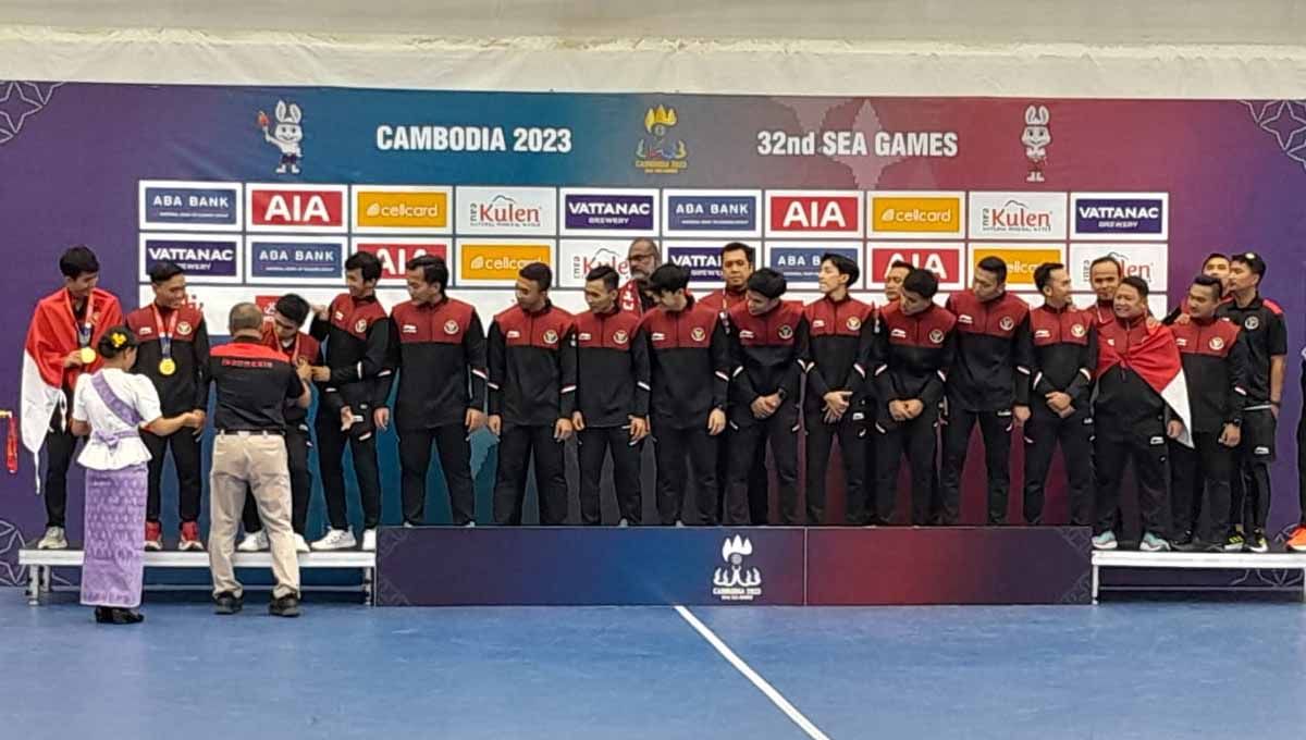 Timnas Hoki Indoor Indonesia di SEA Games Kamboja 2023. (Foto: NOC Indonesia) Copyright: © NOC Indonesia