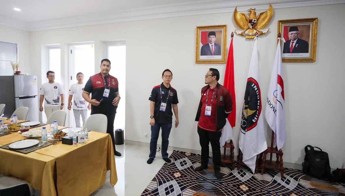 Inisiatif Pelayanan Terbaik dari CdM untuk Tim Indonesia Selama SEA Games 2023 Kamboja. (Foto: NOC Indonesia) Copyright: © NOC Indonesia