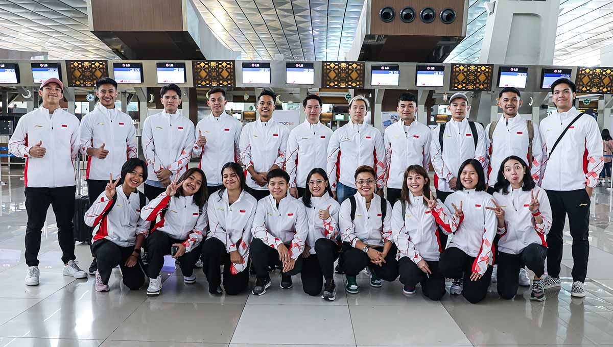 Keberangkatan Timnas Bulutangkis Indonesia di Piala Sudirman. (Foto: PBSI) Copyright: © PBSI