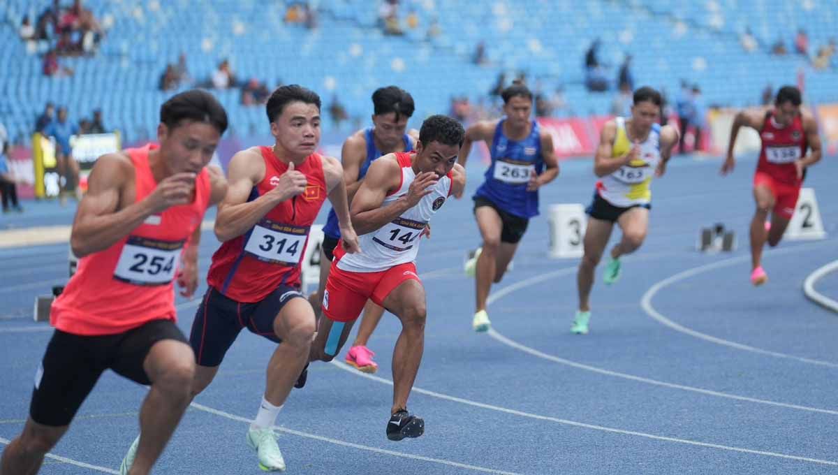 Lalu Zohri Cedera, Batal Tampil di Final 100 Meter SEA Games 2023. (Foto: NOC Indonesia) Copyright: © NOC Indonesia