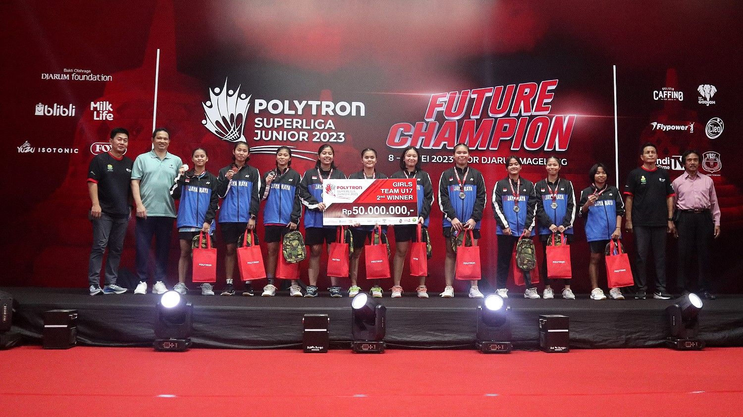 Polytron Superliga Junior 2023: PB Jaya Raya Relakan Piala Yuni Kartika ...