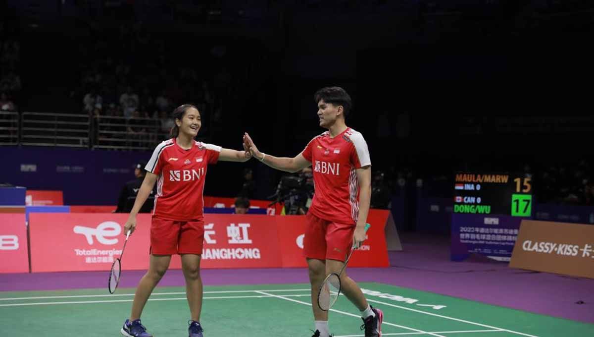Anak emas Nova Widianto yakni Hoo Pang Ron curhat pilu usai dikalahkan Adnan Maulana/Nita Violina Marwah di babak kualifikasi Thailand Open 2023. Copyright: © PBSI