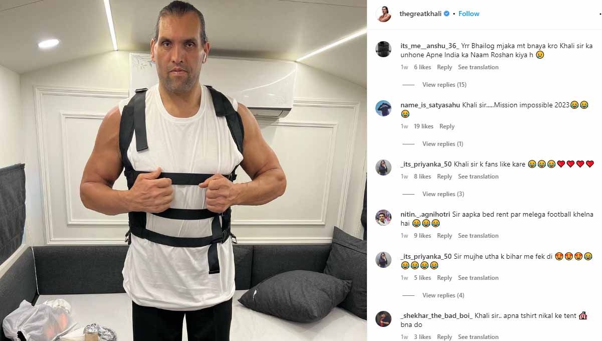 The Great Khali, mantan pegulat WWE. (Foto: Instagram@thegreatkhali) Copyright: © Instagram@thegreatkhali
