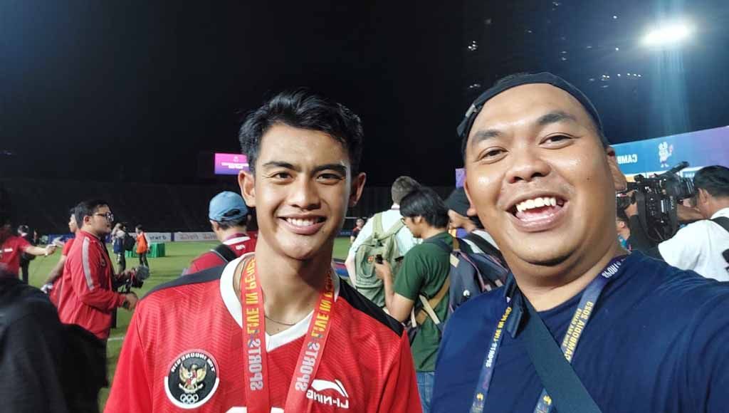 Pemain Timnas Indonesia U-22, Pratama Arhan di SEA Games 2023 Kamboja, Selasa (16/05/23). Copyright: © Arif Rahman/INDOSPORT