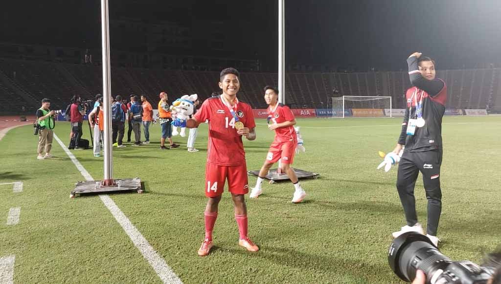 Fajar Fathur Rahman, salah satu alumnus Garuda Select yang kini sukses bersama Timnas Indonesia. Foto: Zainal Hasan/INDOSPORT. Copyright: © Zainal Hasan/INDOSPORT