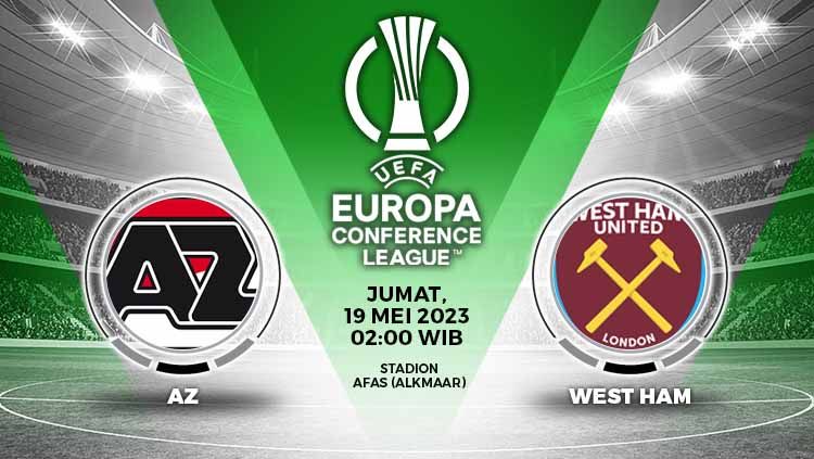 Prediksi pertandingan antara AZ vs West Ham United (Liga Europa Conference). Copyright: © Grafis: Yuhariyanto/INDOSPORT