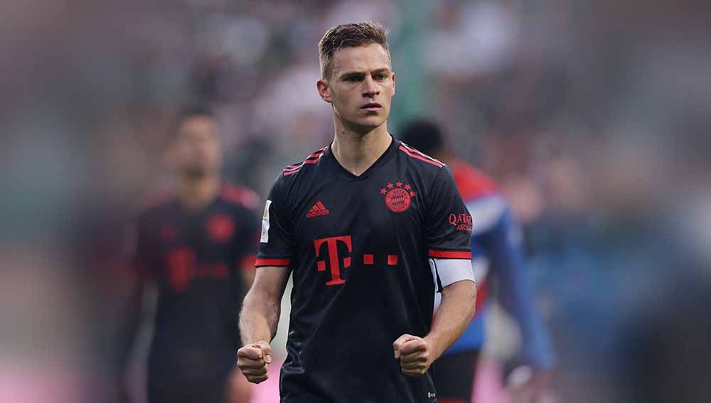 Rumor transfer klub Liga Spanyol, Barcelona, sajikan kabar Barca rekrut Joshua Kimmich (Bayern Munchen) dan hadirnya Lionel Messi yang ancam Rapinha. Copyright: © REUTERS/Thilo Schmuelgen