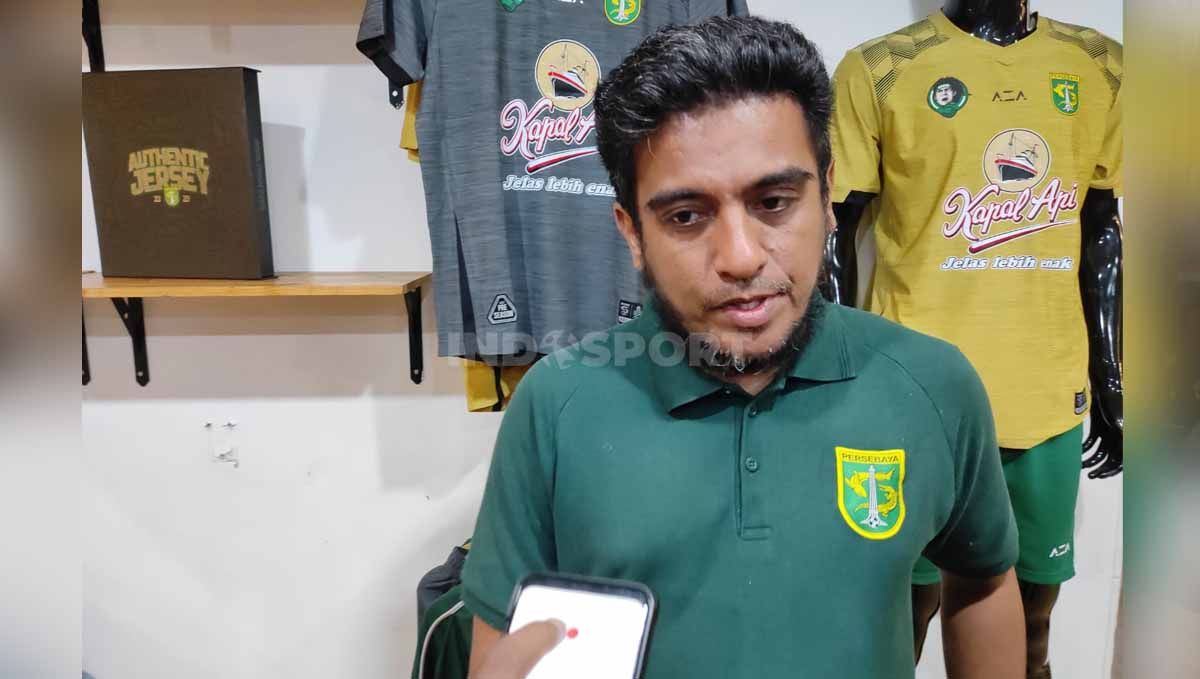 Manajer Persebaya Surabaya, Yahya Alkatiri. (Foto: Fitra Herdian/INDOSPORT) Copyright: © Fitra Herdian/INDOSPORT