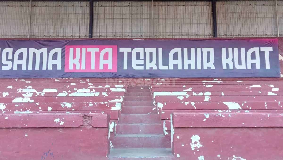 Kondisi Stadion Brawijaya. (Foto: Ian Setiawan/INDOSPORT) Copyright: © Ian Setiawan/INDOSPORT