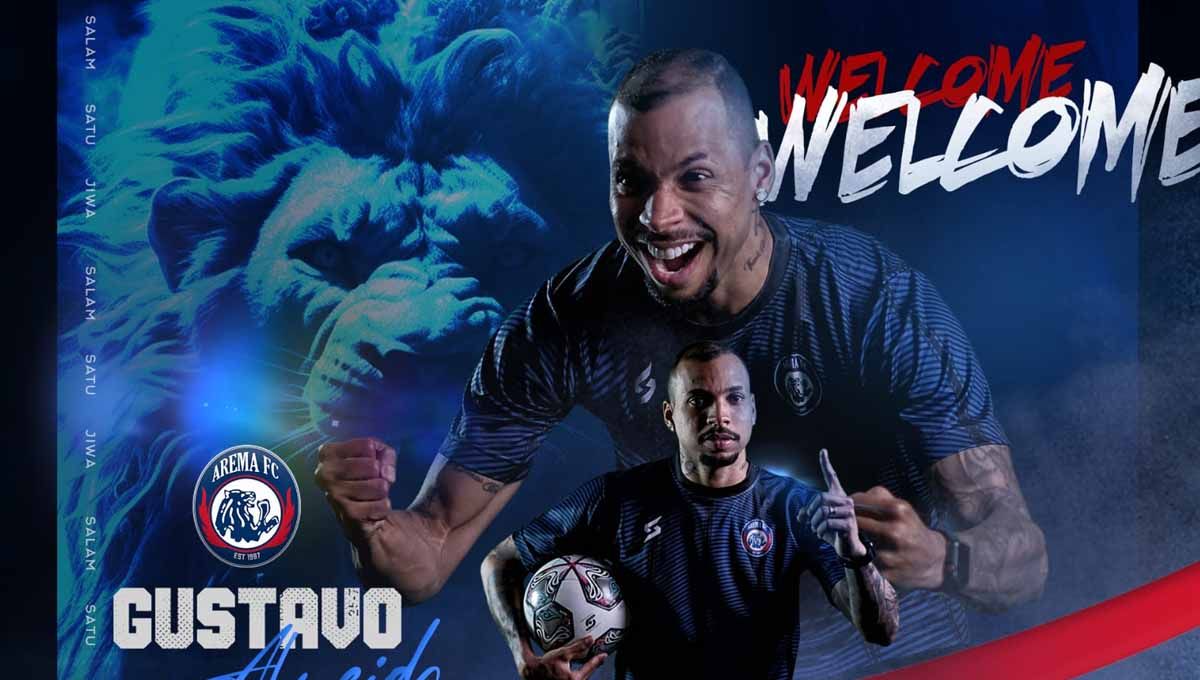 Striker Arema FC asal Brasil, Gustavo Almeida. Copyright: © MO Arema FC
