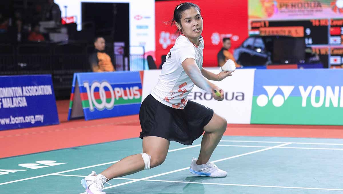 Pemain bulutangkis Indonesia, Greoria Mariska membongkar kunci keberhasilannya mengalahkan wakil China, Wang Zhi Yi, hingga menembus semifinal Malaysia Masters. (Foto: PBSI) Copyright: © PBSI