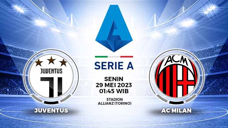 Prediksi Pertandingan antara Juventus vs AC Milan (Liga Italia). Copyright: © Grafis: Yuhariyanto/INDOSPORT