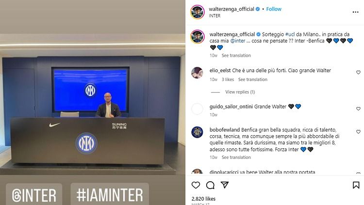 Mengenal sosok Walter Zenga, kiper legendaris Inter Milan yang bakal menjadi Direktur Teknik (Dirtek) Persita Tangerang. Copyright: © instagram@walterzenga_official