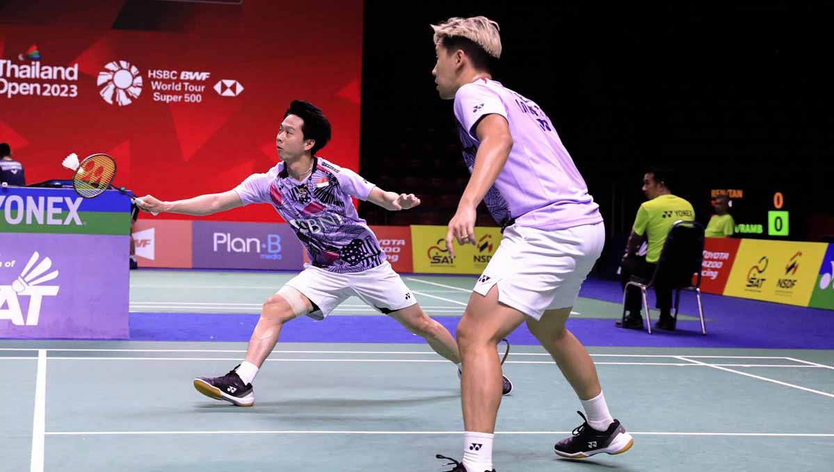 Pasangan ganda putra Indonesia, Kevin Sanjaya/Marcus Gideon, pernah juara di BWF Super Series Finals 2017. Foto: PBSI. Copyright: © PBSI