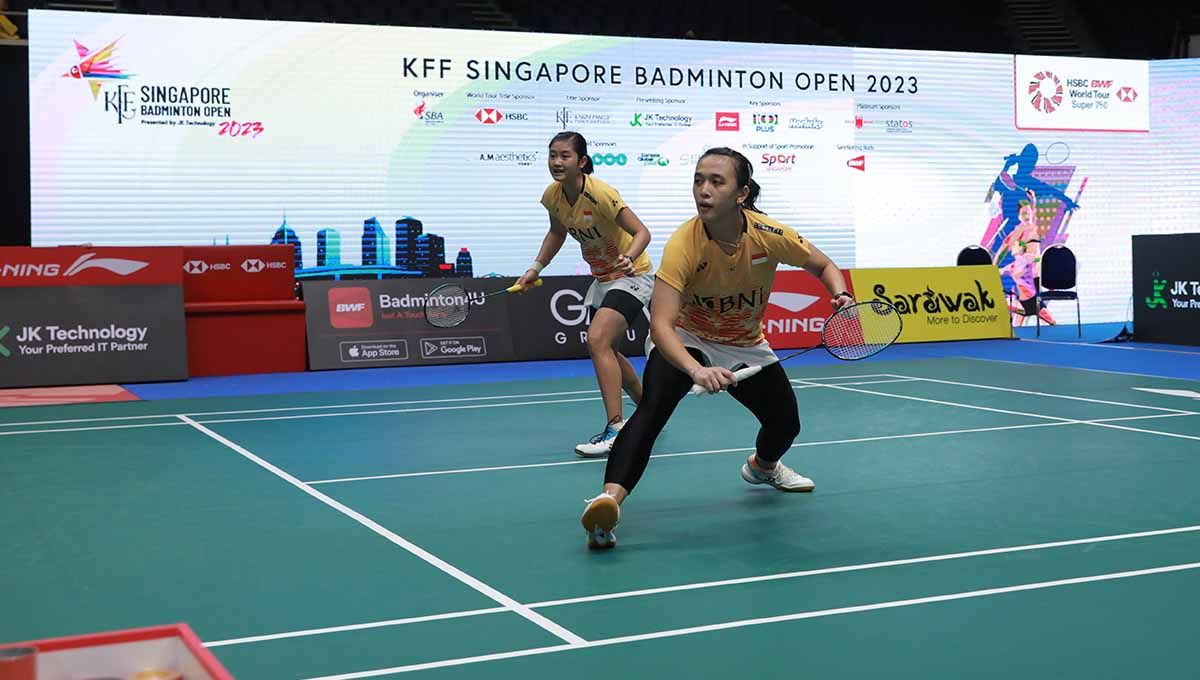 Pasangan ganda putri Indonesia, Febriana Dwipuji Kusuma/Amalia Cahaya Pratiwi. (Foto: PBSI) Copyright: © PBSI