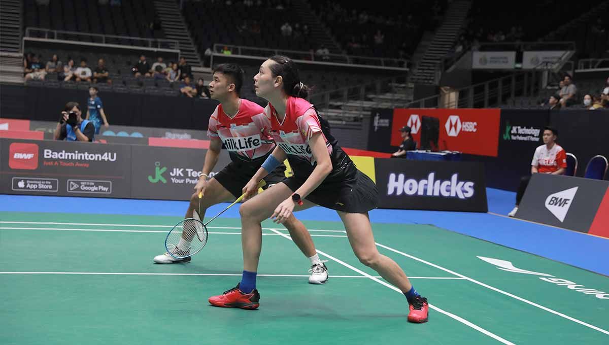 Satu-satunya wakil Indonesia, yakni ganda campuran Dejan Ferdinansyah/Gloria Emanuelle Widjaja, meraih kemenangan perdana di ajang Victor Kaohsiung Master 2023. (Foto: PBSI) Copyright: © PBSI