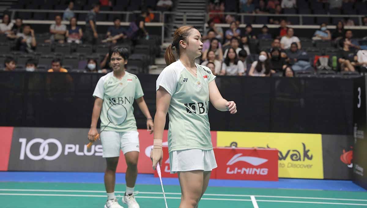 Sedang viral aksi panas sejumlah oknum di tribun Indonesia Masters Super 100 2023 Surabaya yang menghujat ganda putri Malaysia, badminton lovers auto meradang. Copyright: © PBSI