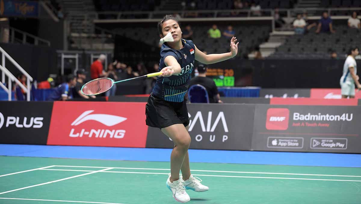 Tunggal putri Indonesia, Gregoria Mariska Tunjung masuk dalam daftar pemain yang tampil di Korea Open 2023. (Foto: PBSI) Copyright: © PBSI