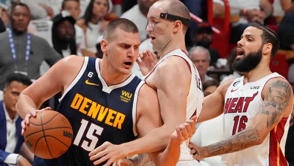Pebasket Denver Nuggets, Christian Braun di laga NBA antara Miami Heat vs Denver Nuggets. (Foto: REUTERS/Kyle Terada) Copyright: © REUTERS/Kyle Terada
