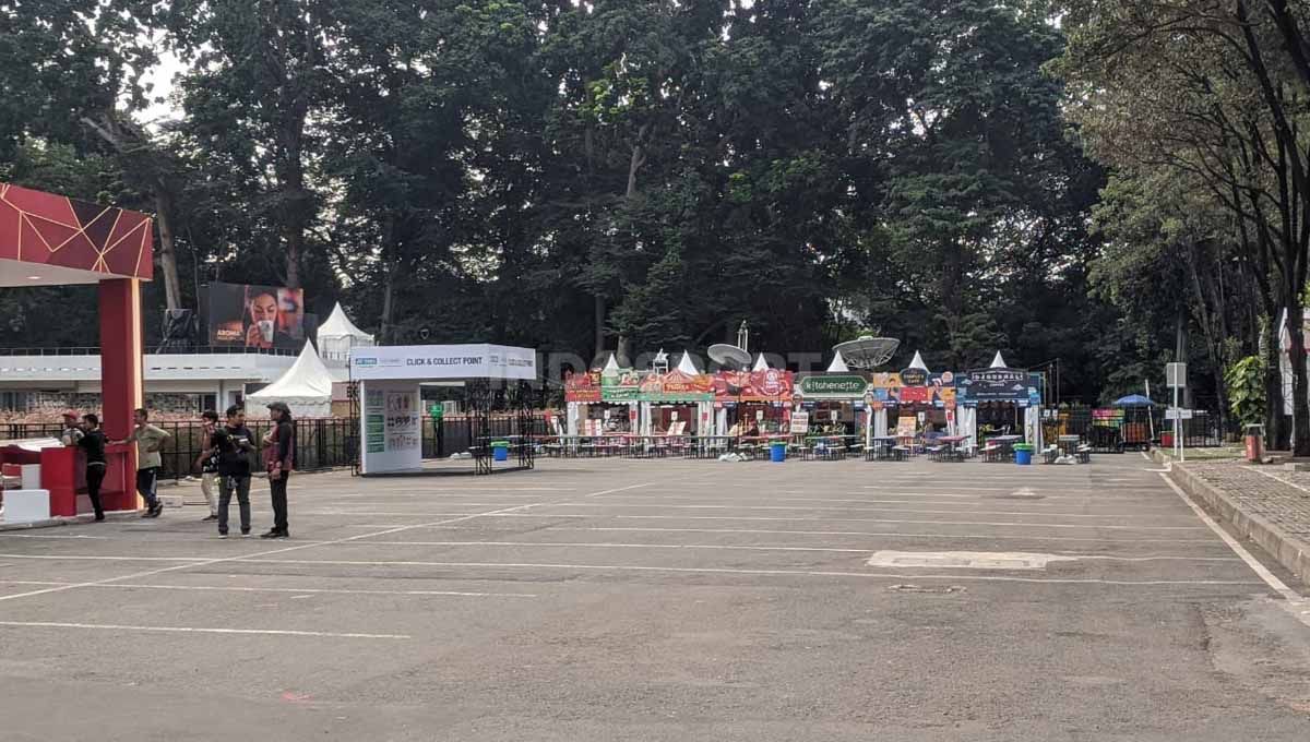 Istora Senayan Bersolek Jelang Indonesia Open 2023, Senin (12/06/23), di Istora Senayan, Jakarta. Copyright: © Ammara Marthiara/INDOSPORT