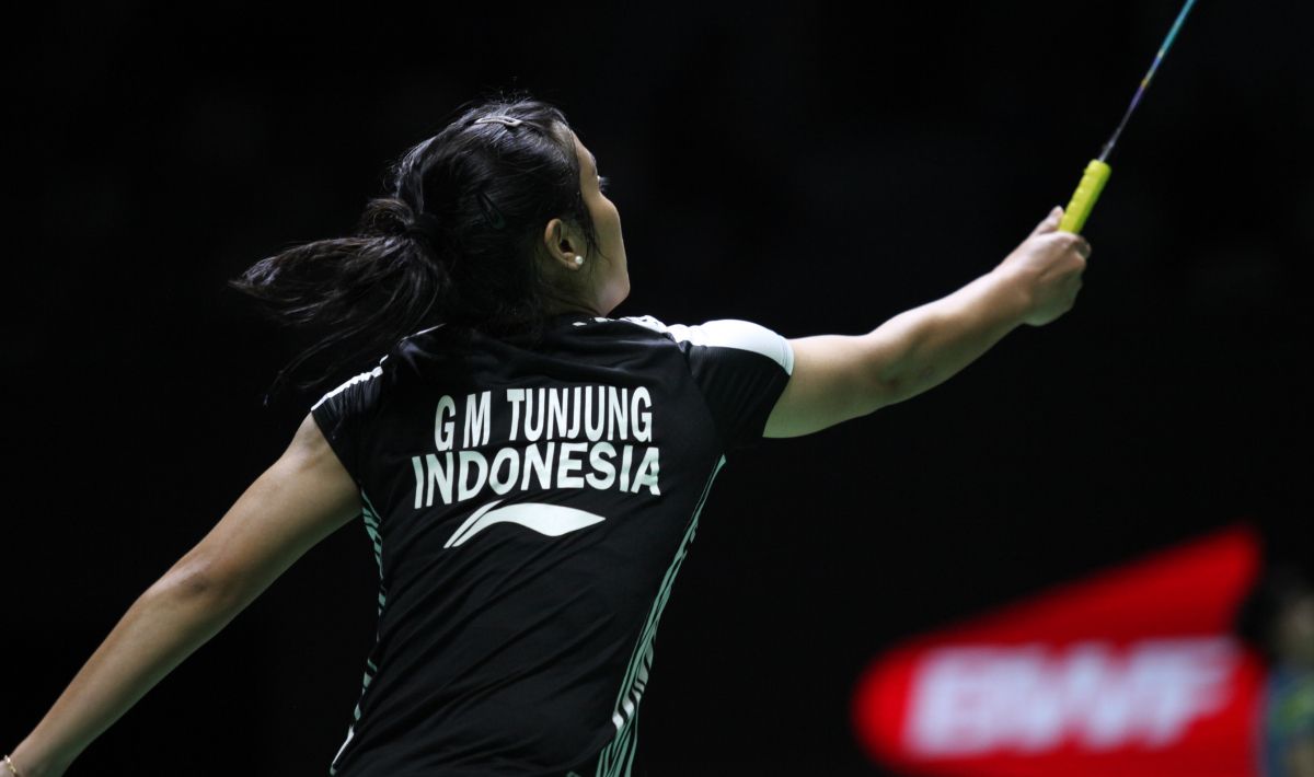 Tunggal putri bulutangkis Indonesia, Gregoria Mariska Tunjung, sudah terlihat berlatih dengan Putri Kusuma Wardani jelang China Open 2023. Copyright: © Herry Ibrahim/INDOSPORT