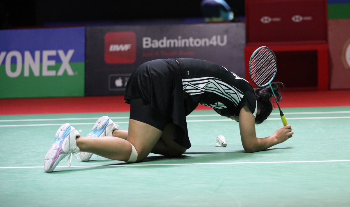 Tunggal putri Indonesia, Gregoria Mariska Tunjung kandas di babak 16 besar Korea Open 2023. Copyright: © Herry Ibrahim/INDOSPORT