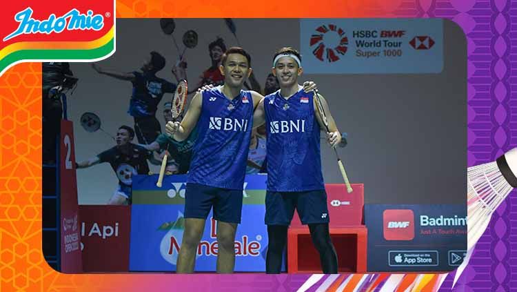 Bintang bulutangkis ganda putra, Fajar Alfian/Muhammad Rian Ardianto, berambisi untuk akhiri puasa gelar di Indonesia Open 2023. Copyright: © Heru Firmansyah/INDOSPORT