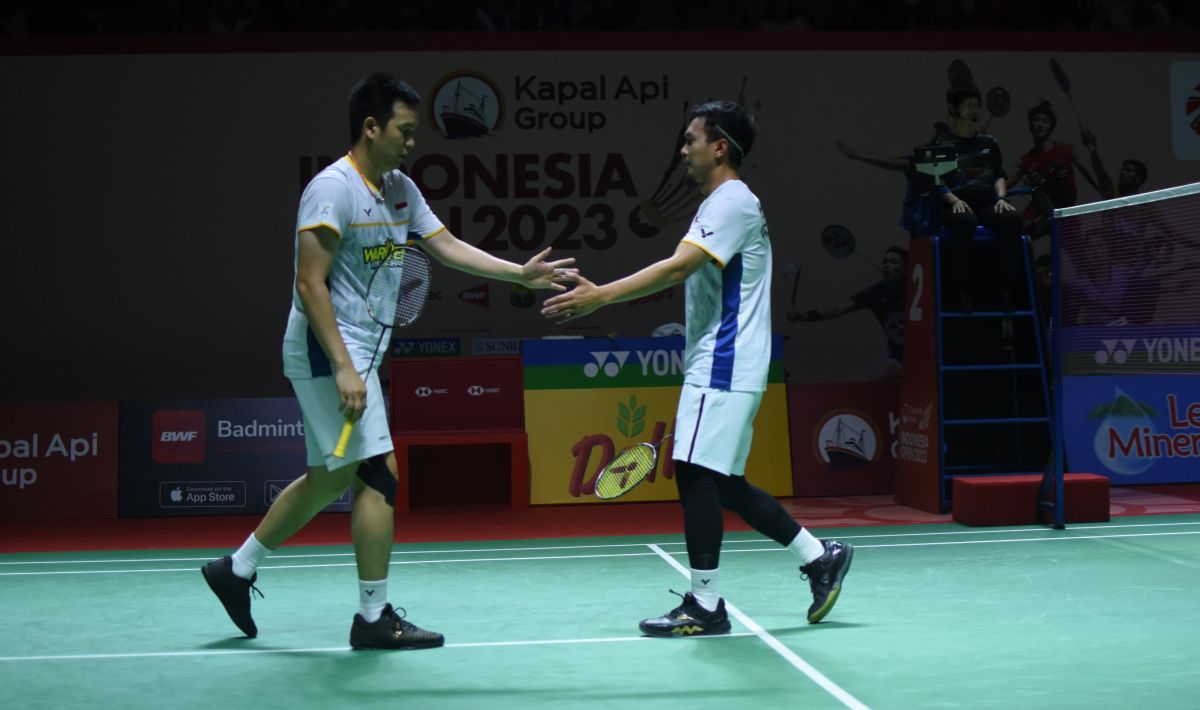 Ganda putra, Mohammad Ahsan/Hendra Setiawan, mendapat julukan skil ‘Fast and Furios’ bak tampil kesetanan di Canada Open 2023. Copyright: © Herry Ibrahim/INDOSPORT