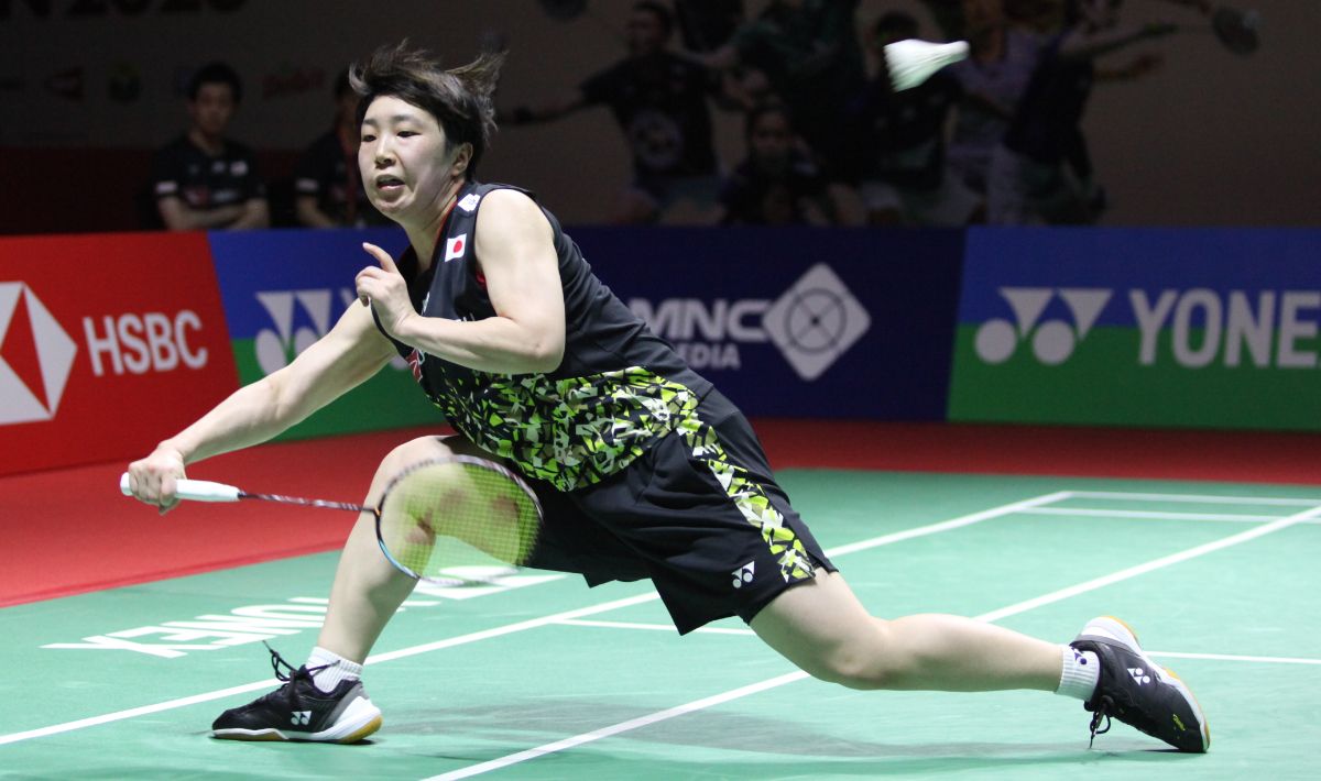 Kekecewaan Akane Yamaguchi kandas dari Gregoria Mariska di Japan Open 2023. Copyright: © Herry Ibrahim/INDOSPORT